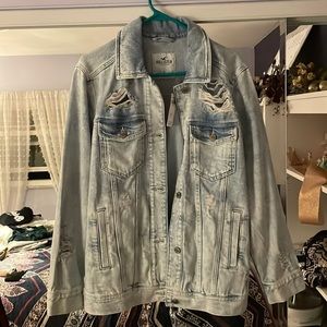 size small hollister jean jacket